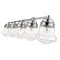 Z-Lite Vaughn 5 Light Vanity, Chrome And Clear Seedy 736-5V-CH - alternate 4